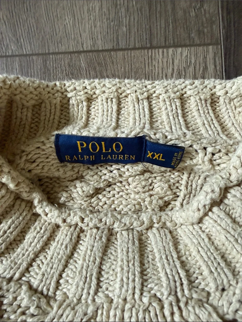 Polo by Ralph Lauren Cream Cable Knit Sweater